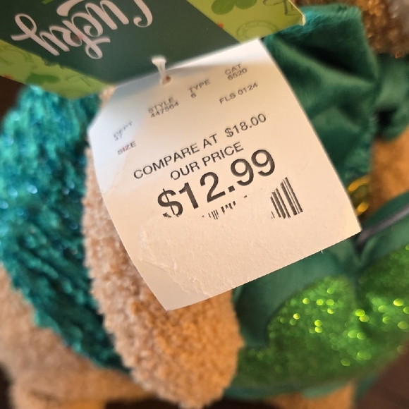 St. Pattys Day Teddy Bear - Picture 2 of 3